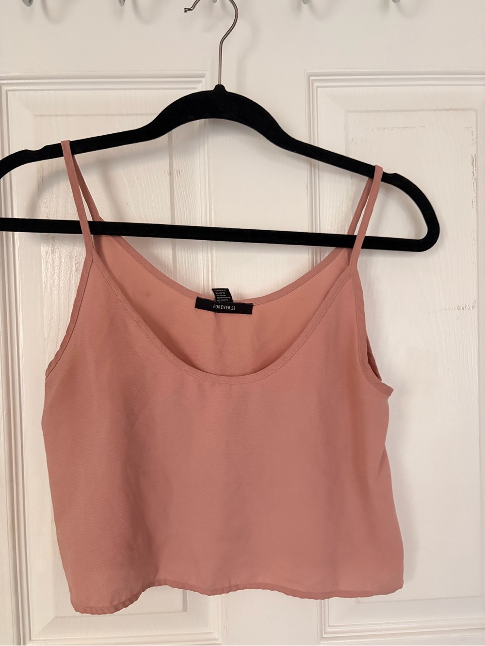 Forever 21 Blush Pink Cropped Cami Tank